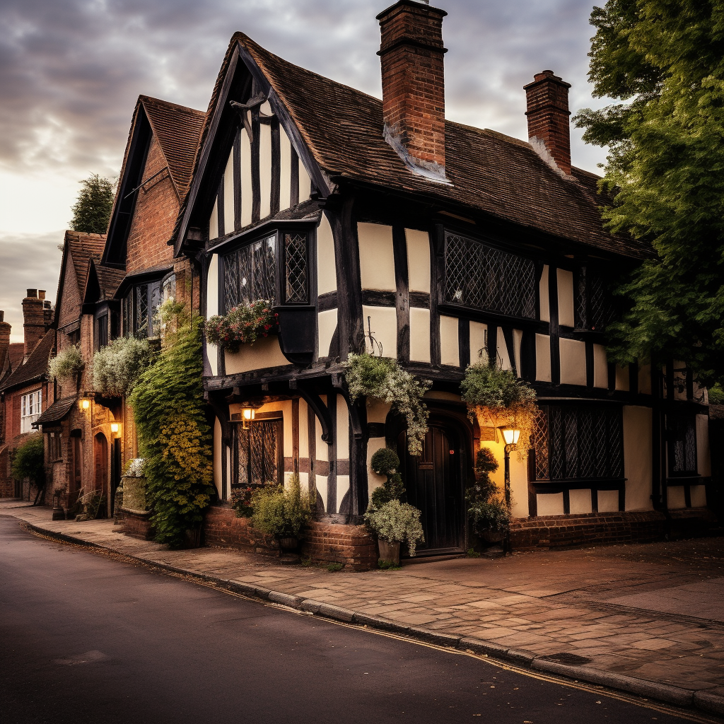 "Historic Tudor-style house"