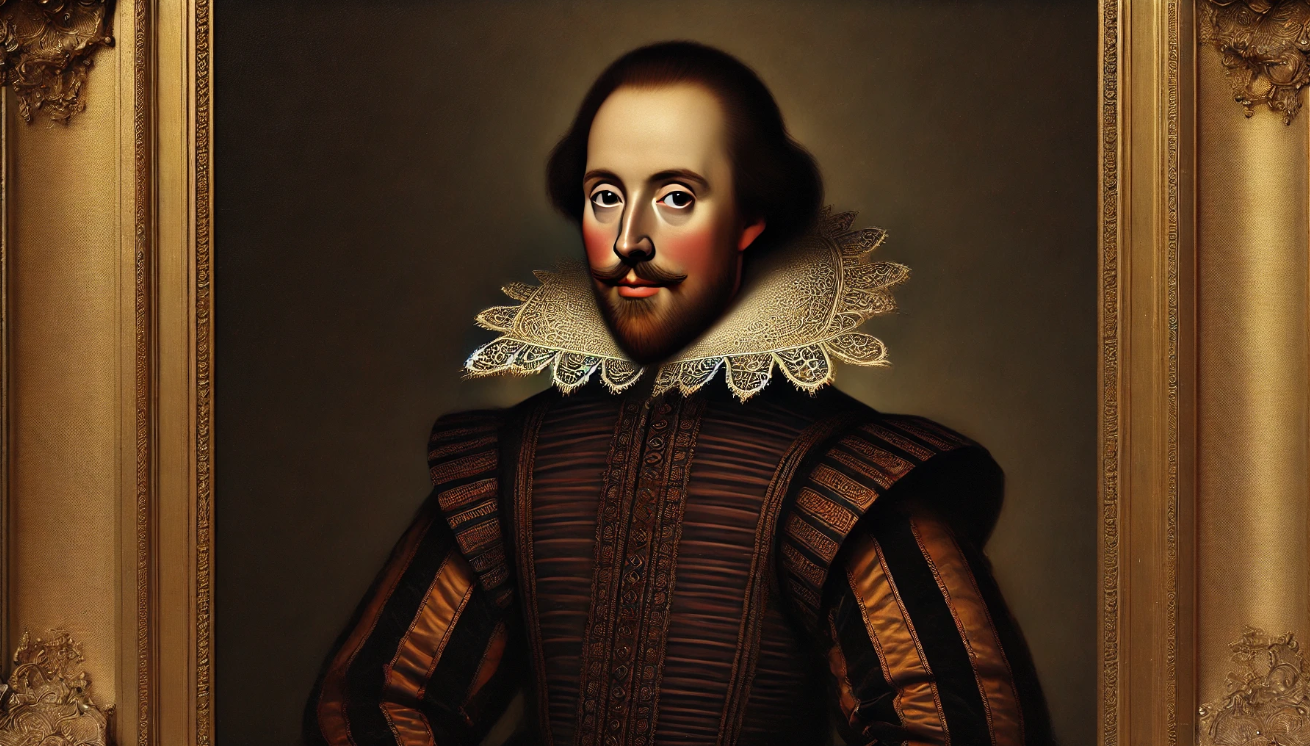 "Elizabethan portrait in frame"