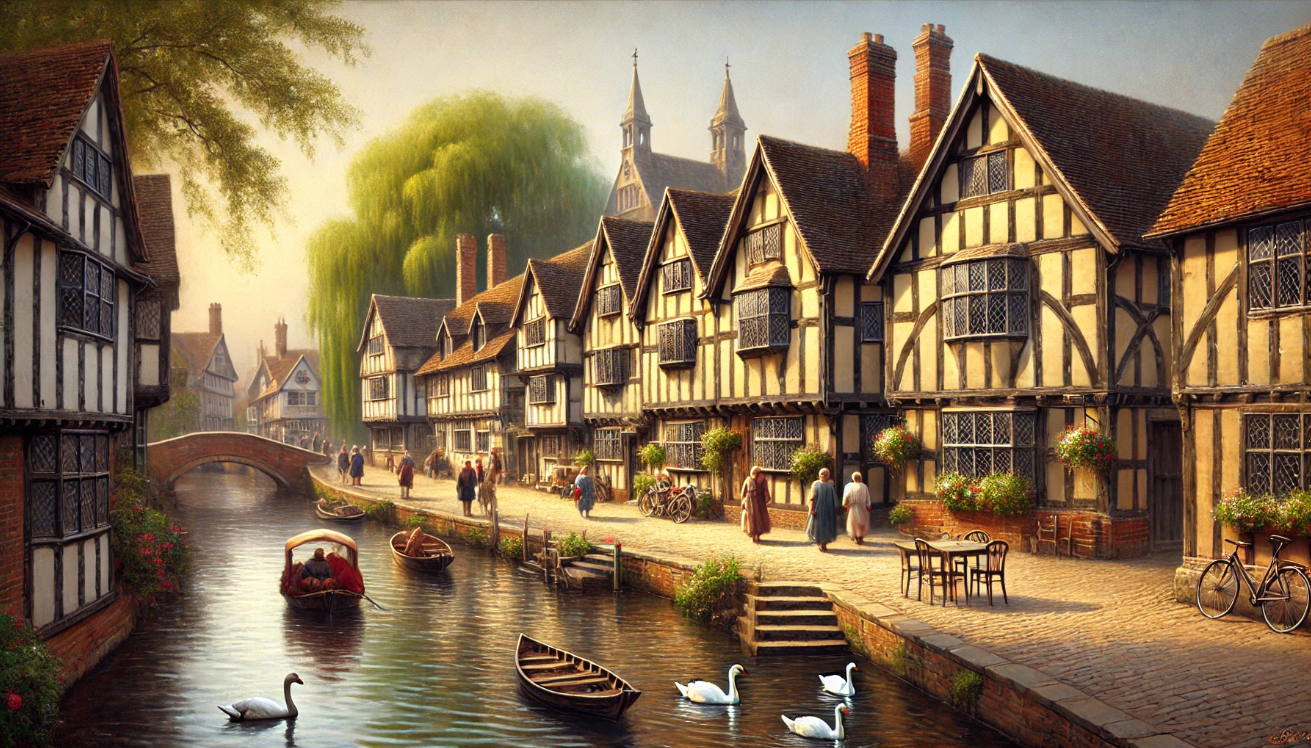 Charming Tudor riverside village 