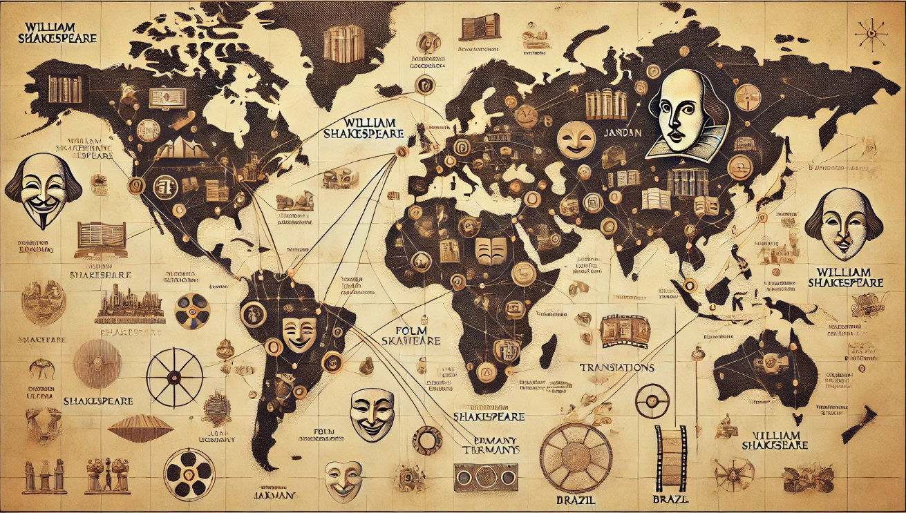 Shakespeare global influence map 