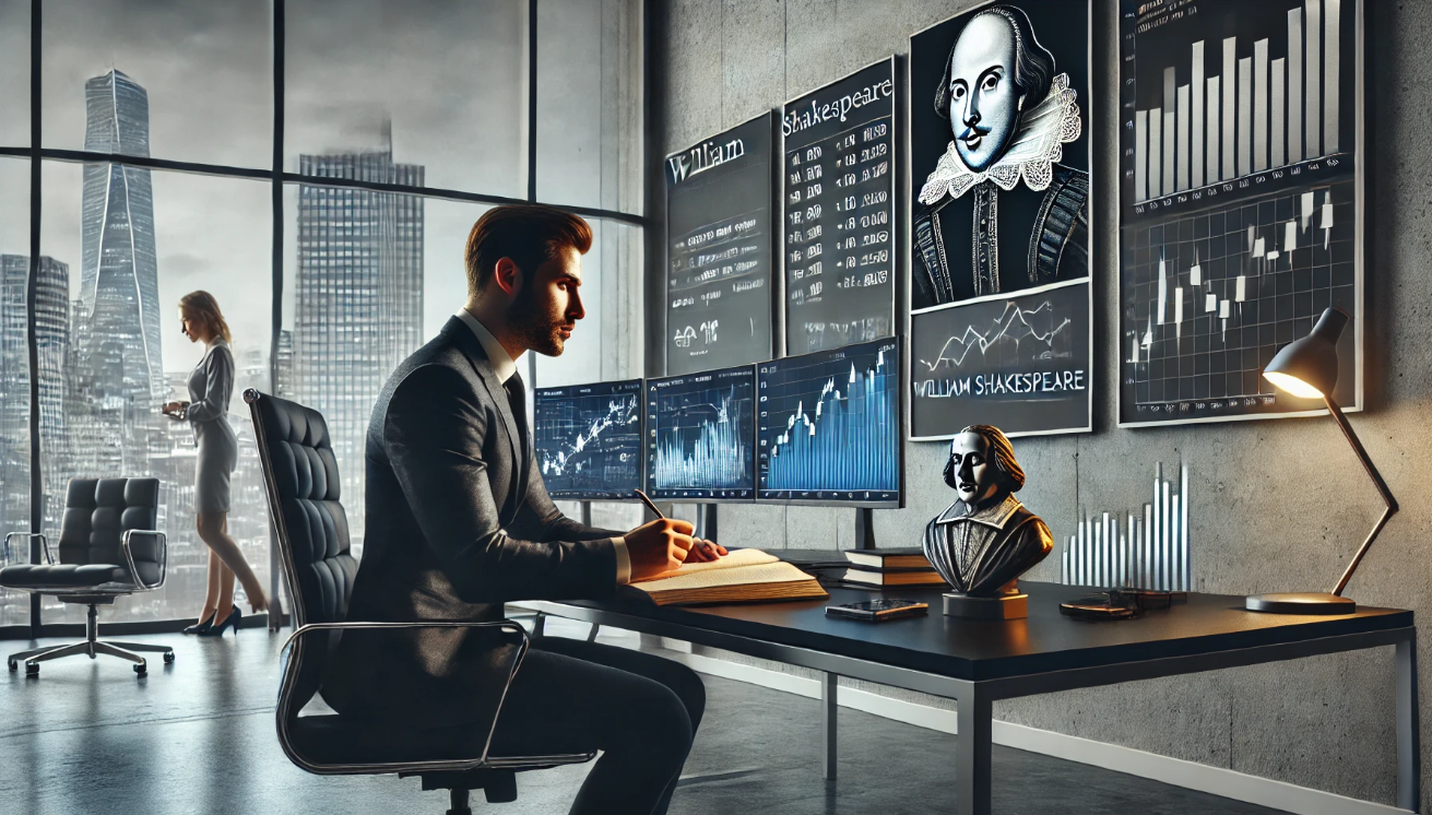 Shakespeare-themed modern office
