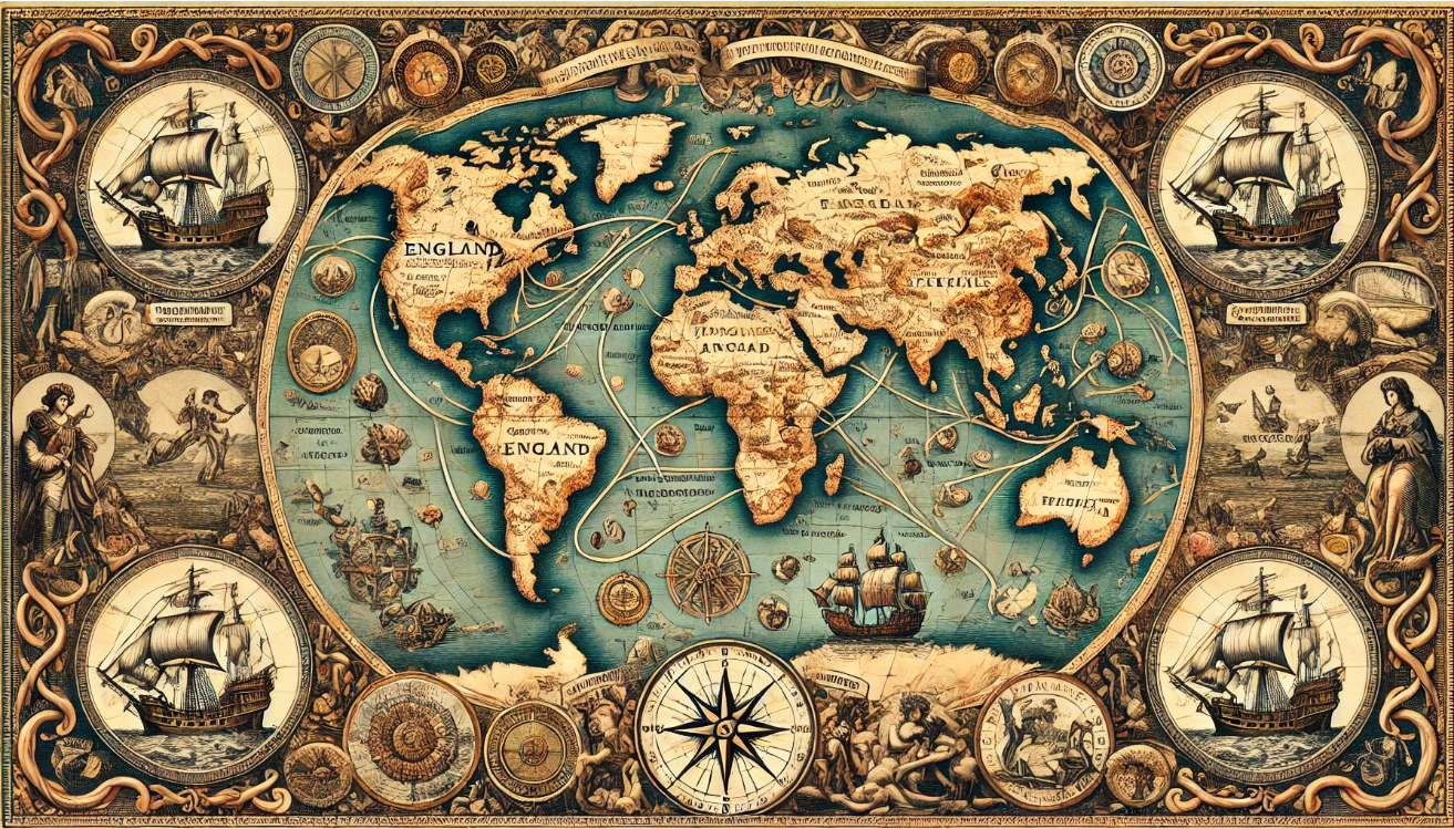 "Vintage world map illustration"