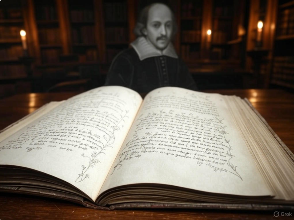Open book with scholar