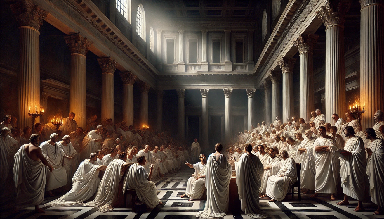 Ancient Roman hall debate