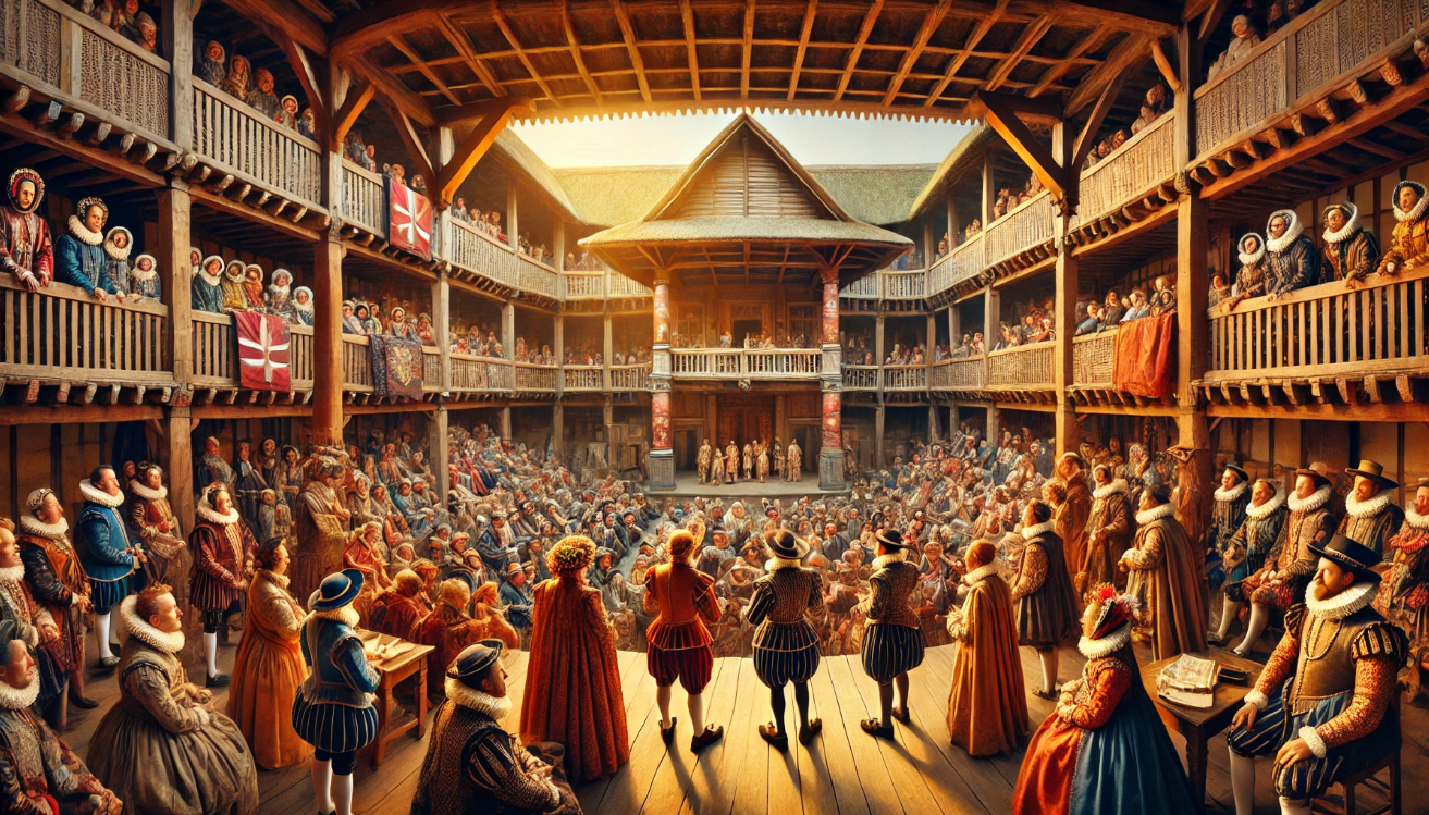 Historic theater with audience
