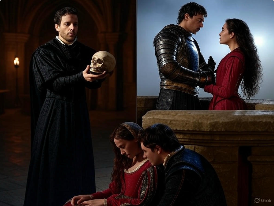 Shakespearean scenes with characters