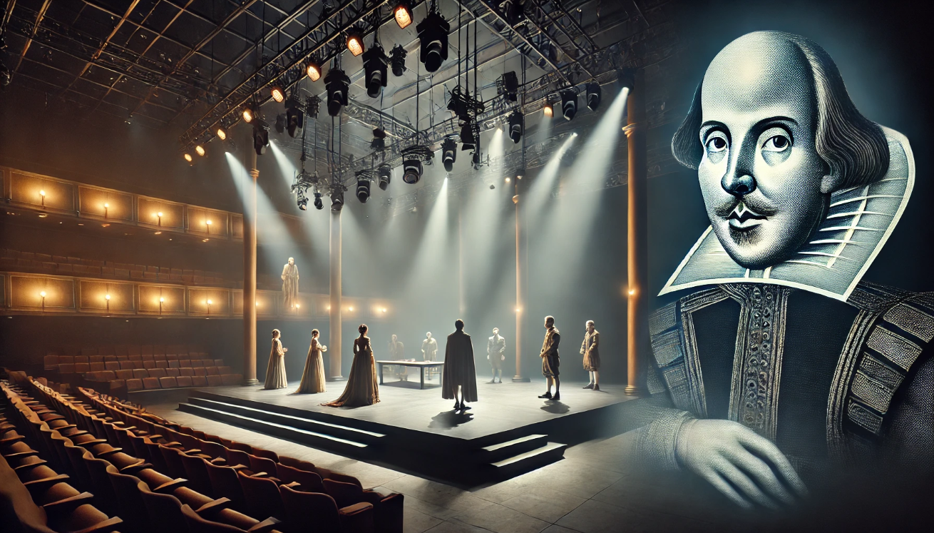 Modern Shakespearean stage performance