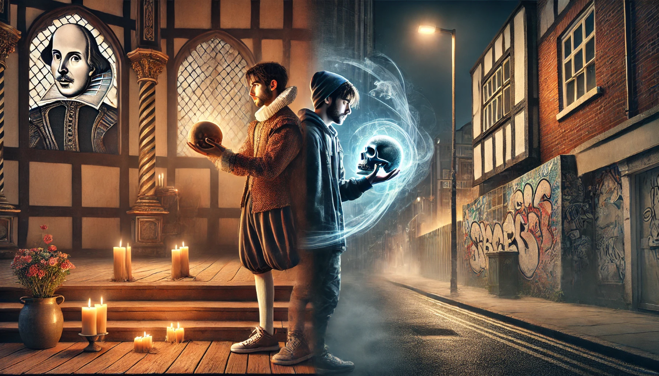 Shakespearean-modern drama contrast 
