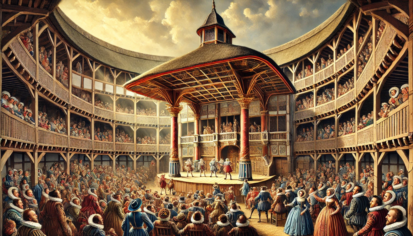 Renaissance theater with audience