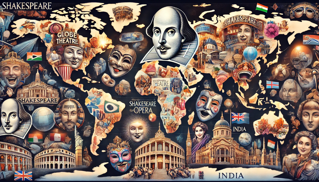 "Shakespeare global theater map"