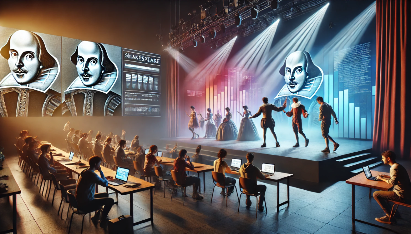 Modern Shakespeare theatre classroom.

