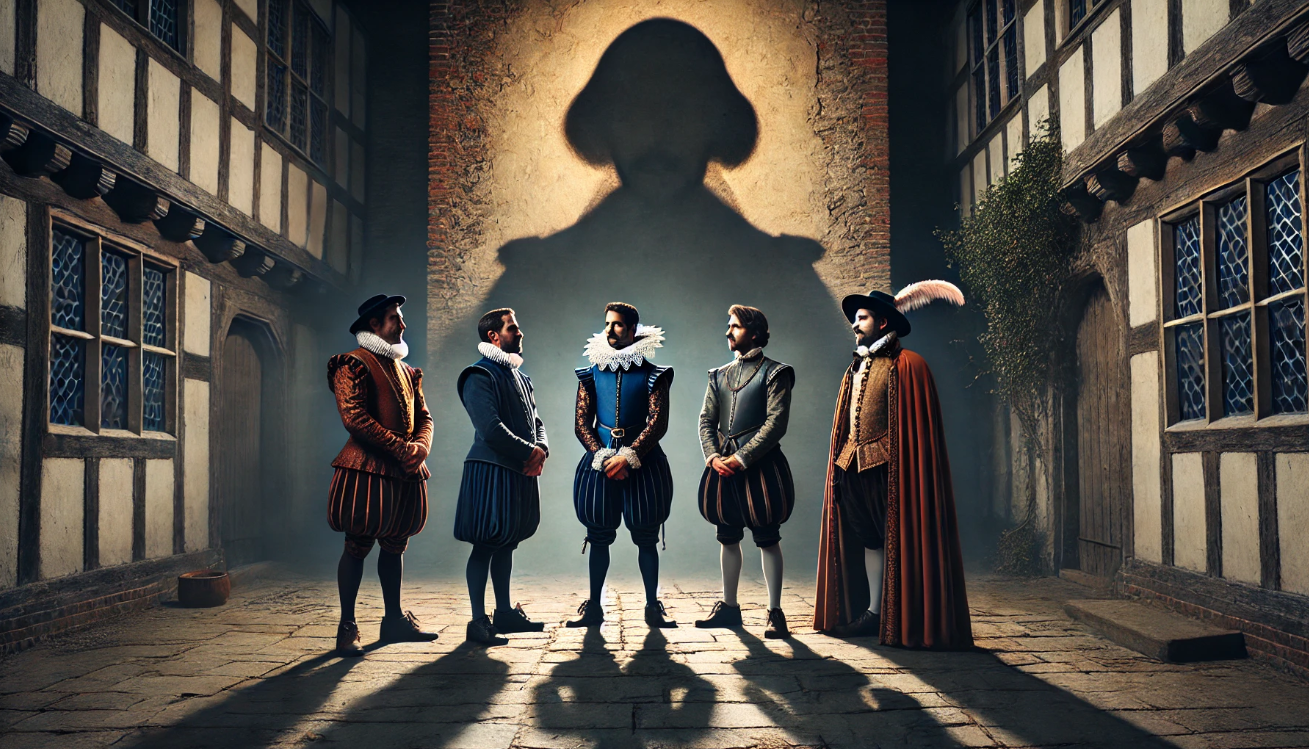 "Renaissance men with shadow"
