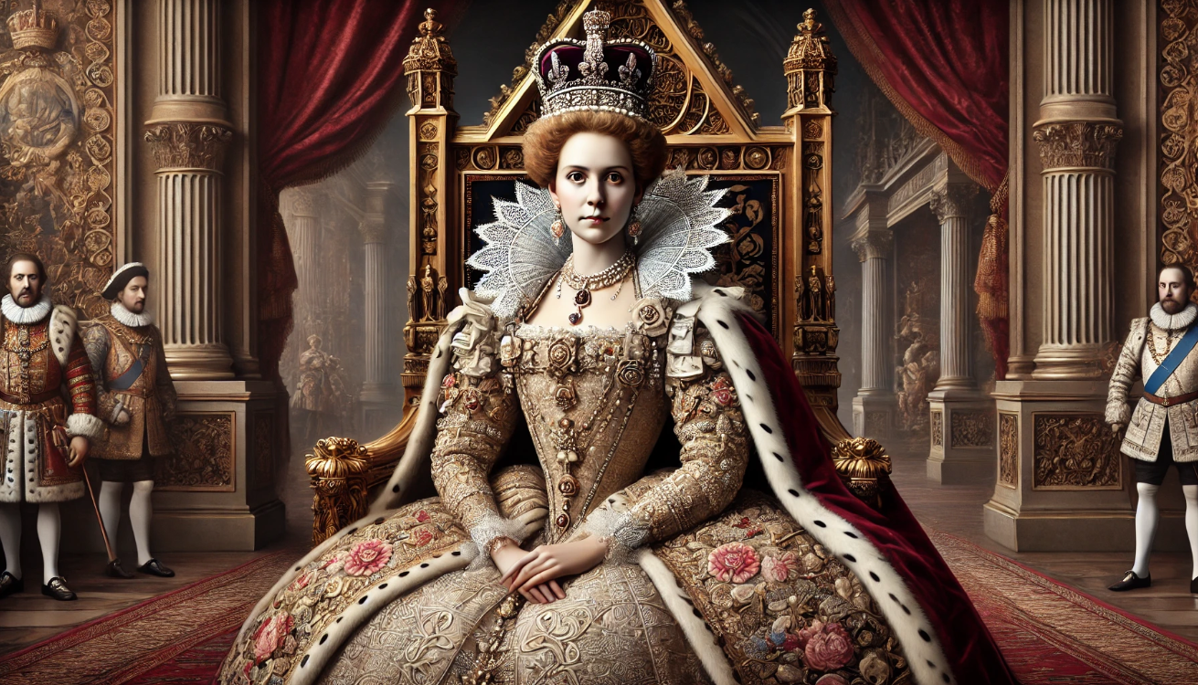 "Queen in royal court"