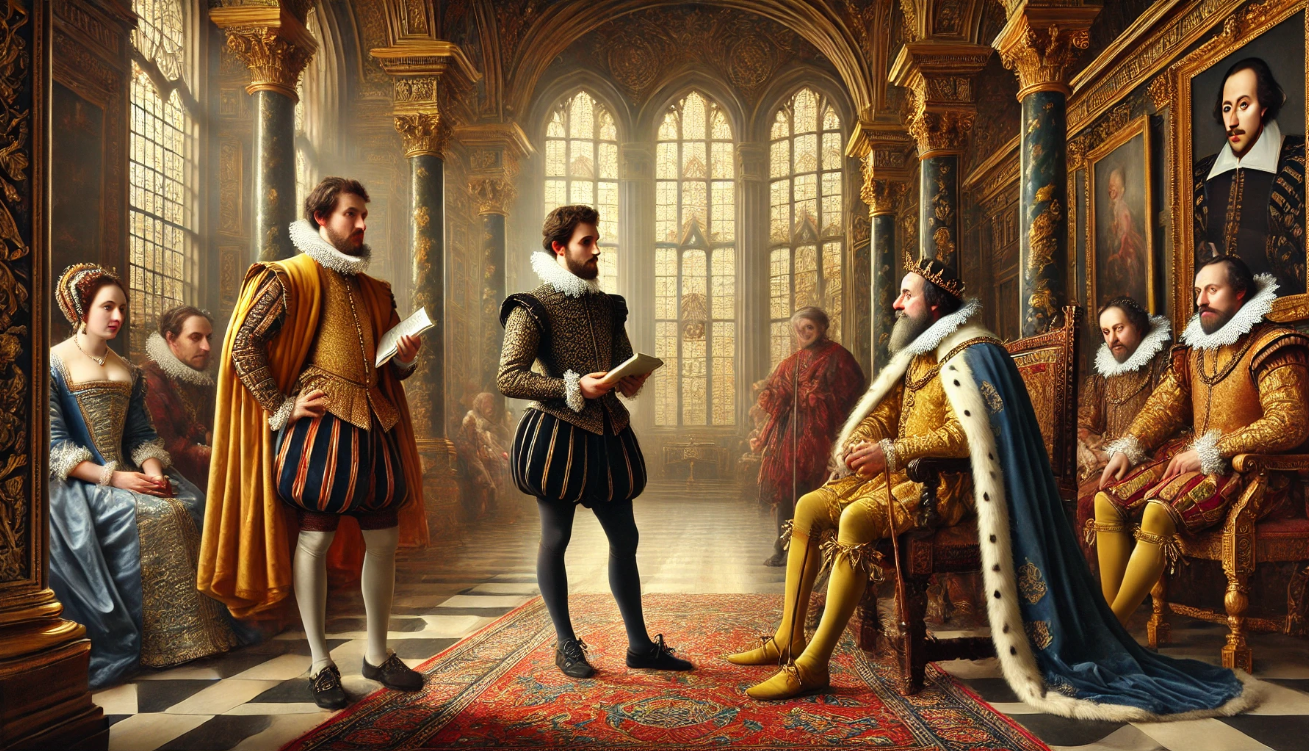 "Royal court with audience"