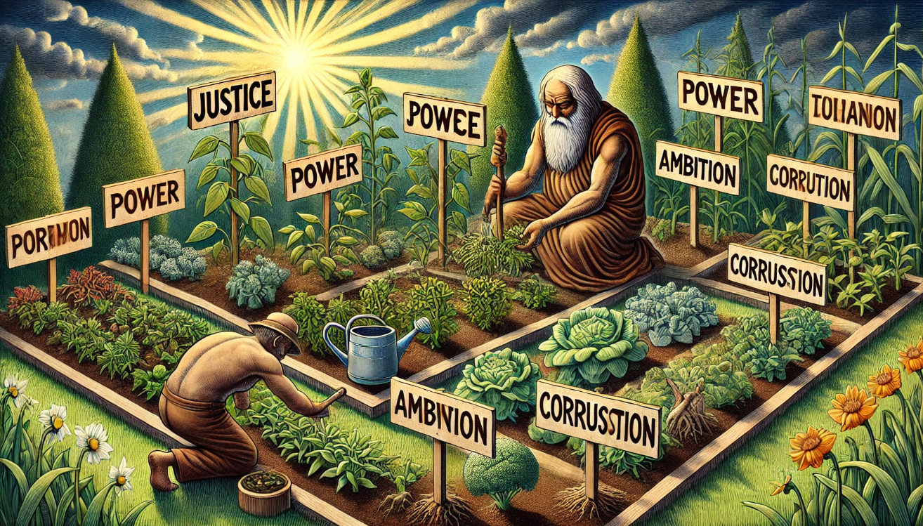 "Garden of power themes"