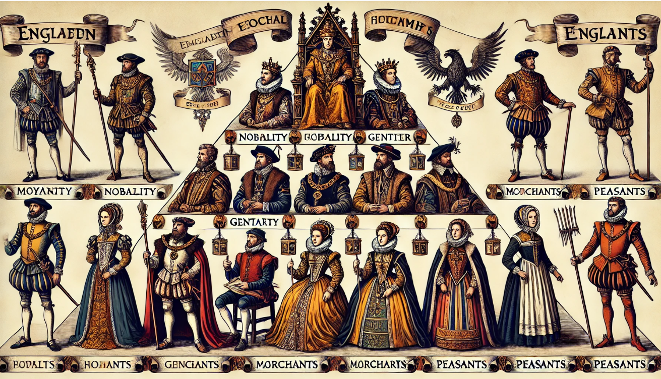Elizabethan social hierarchy illustration 
