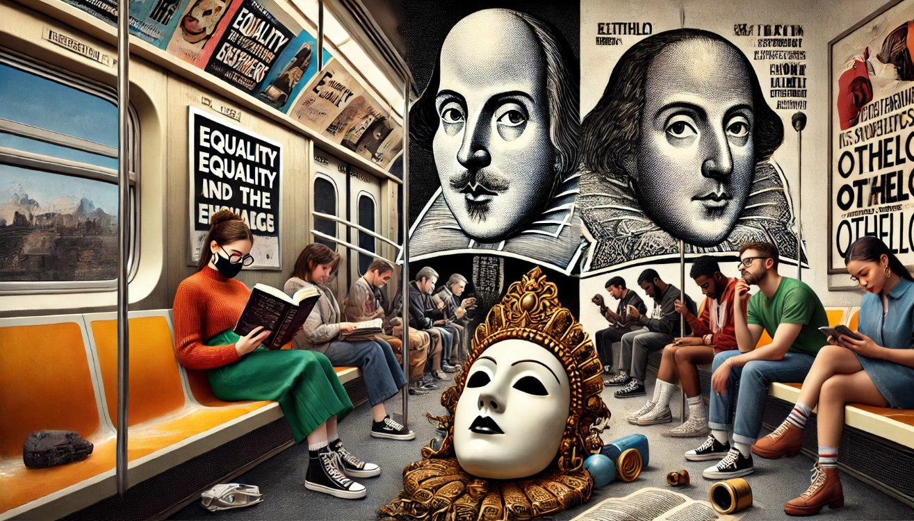 Shakespeare modern subway collage 