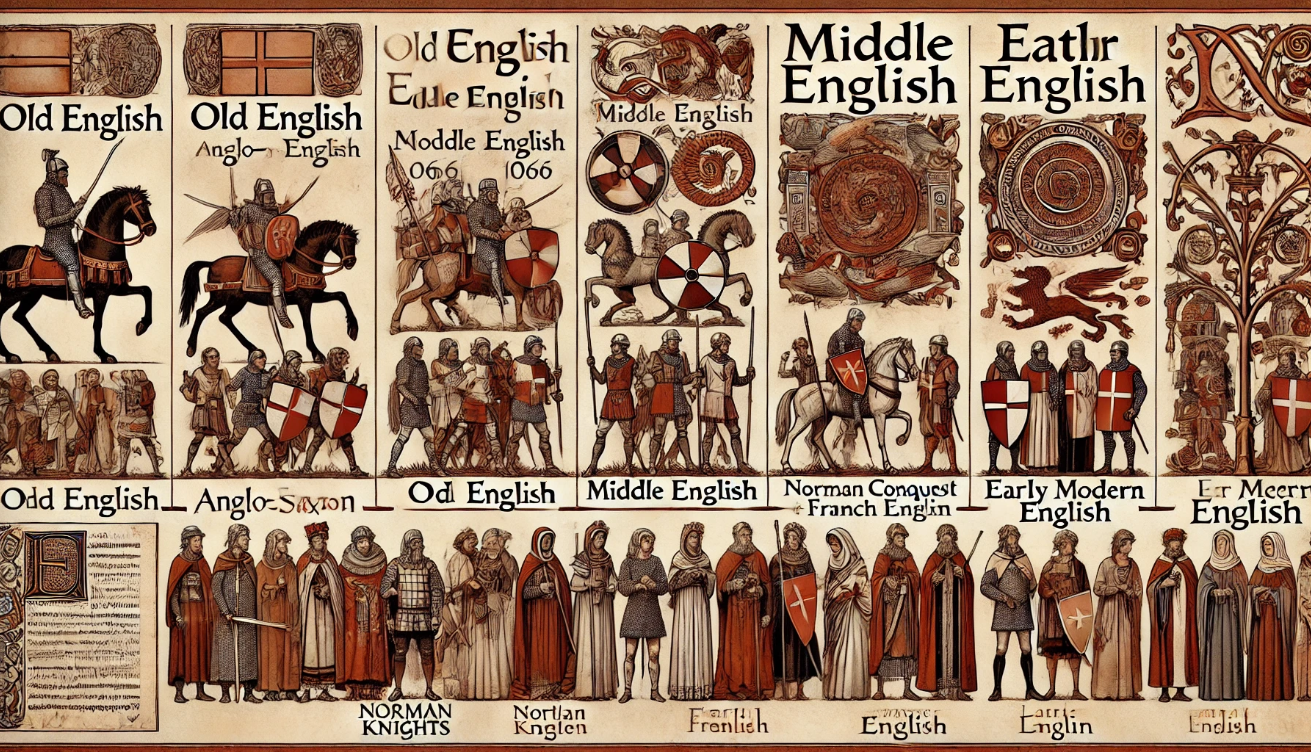 Medieval English history illustration
