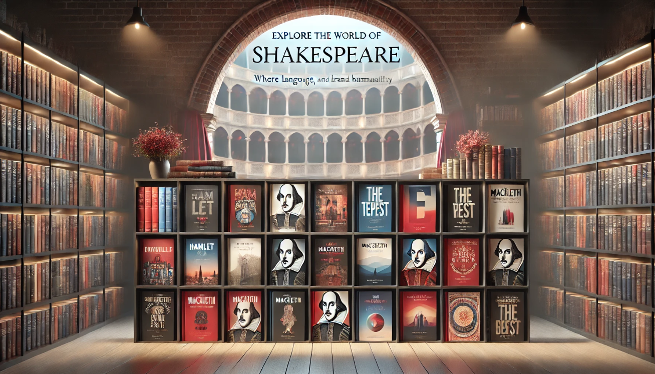 "Shakespeare's books on display"