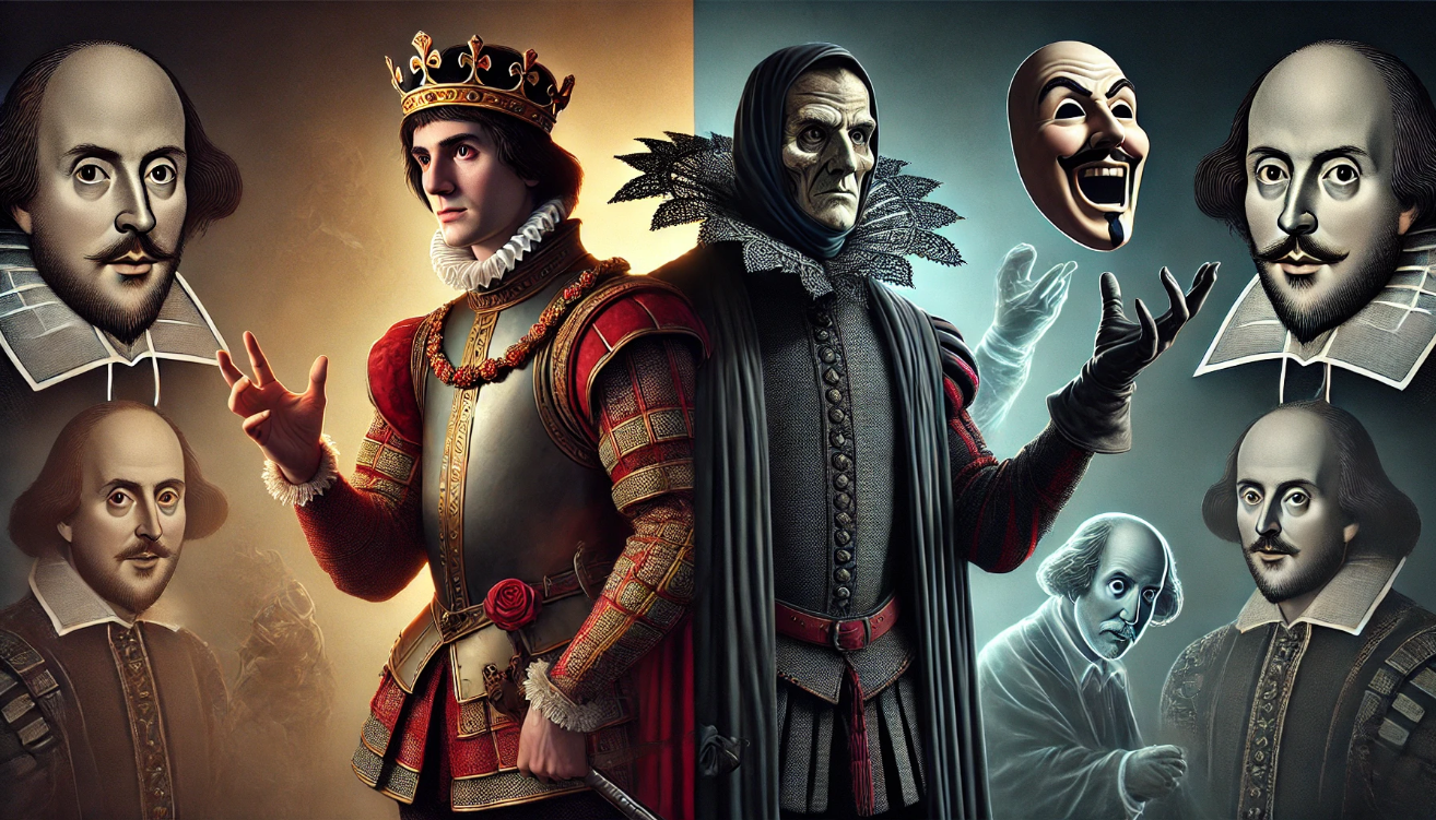 "Royal and ghostly figures"