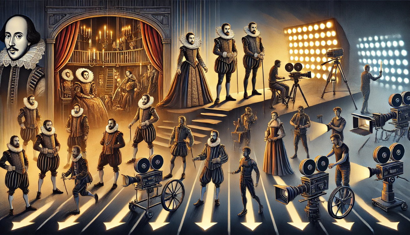 "Shakespeare meets film production"