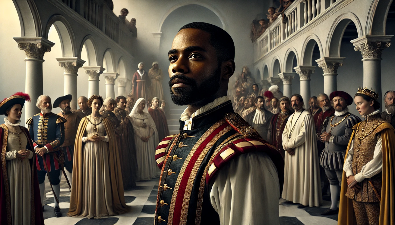 "Noble assembly in hall"