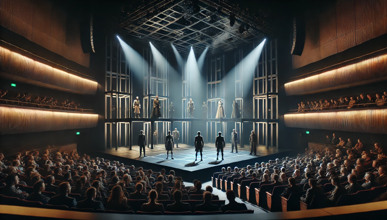 "Modern theater performance stage"