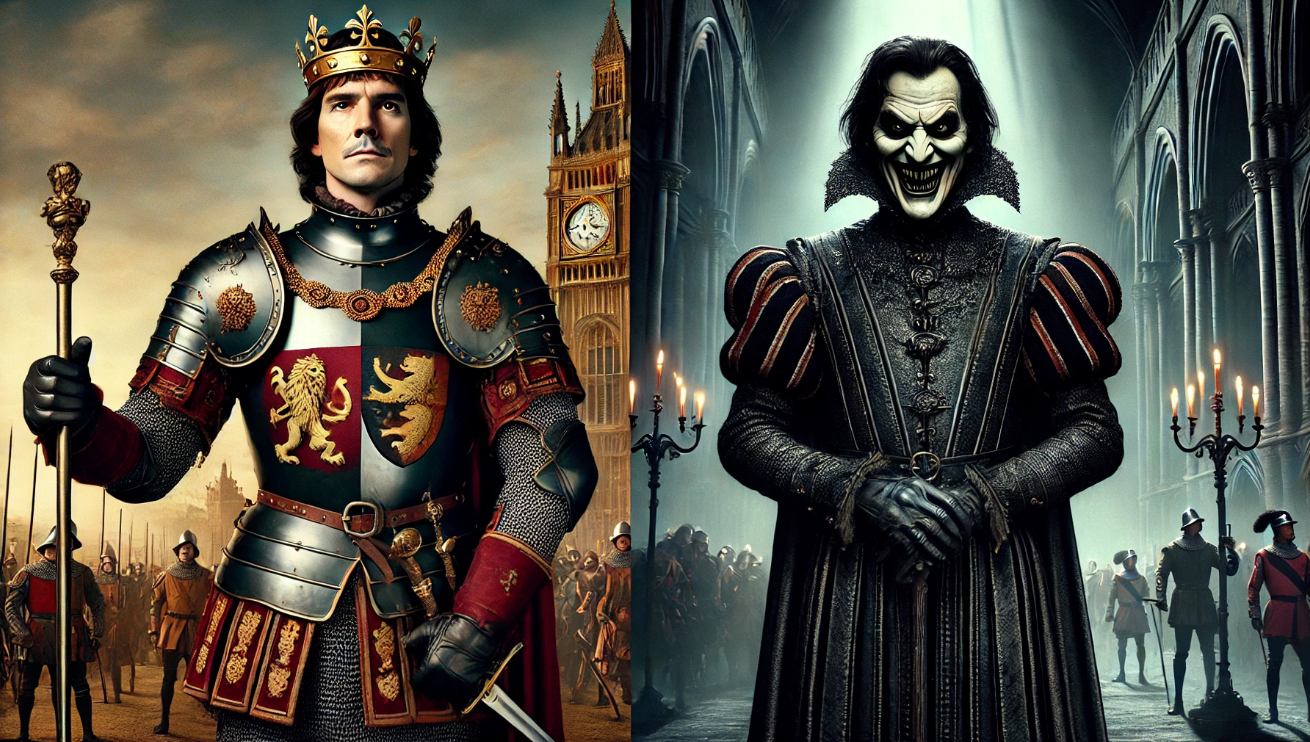 Knight and sinister jester