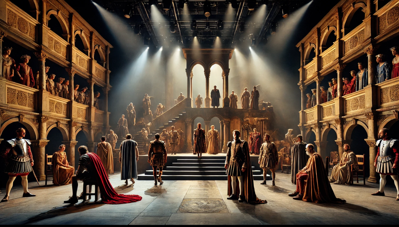 Grand historical theater performance