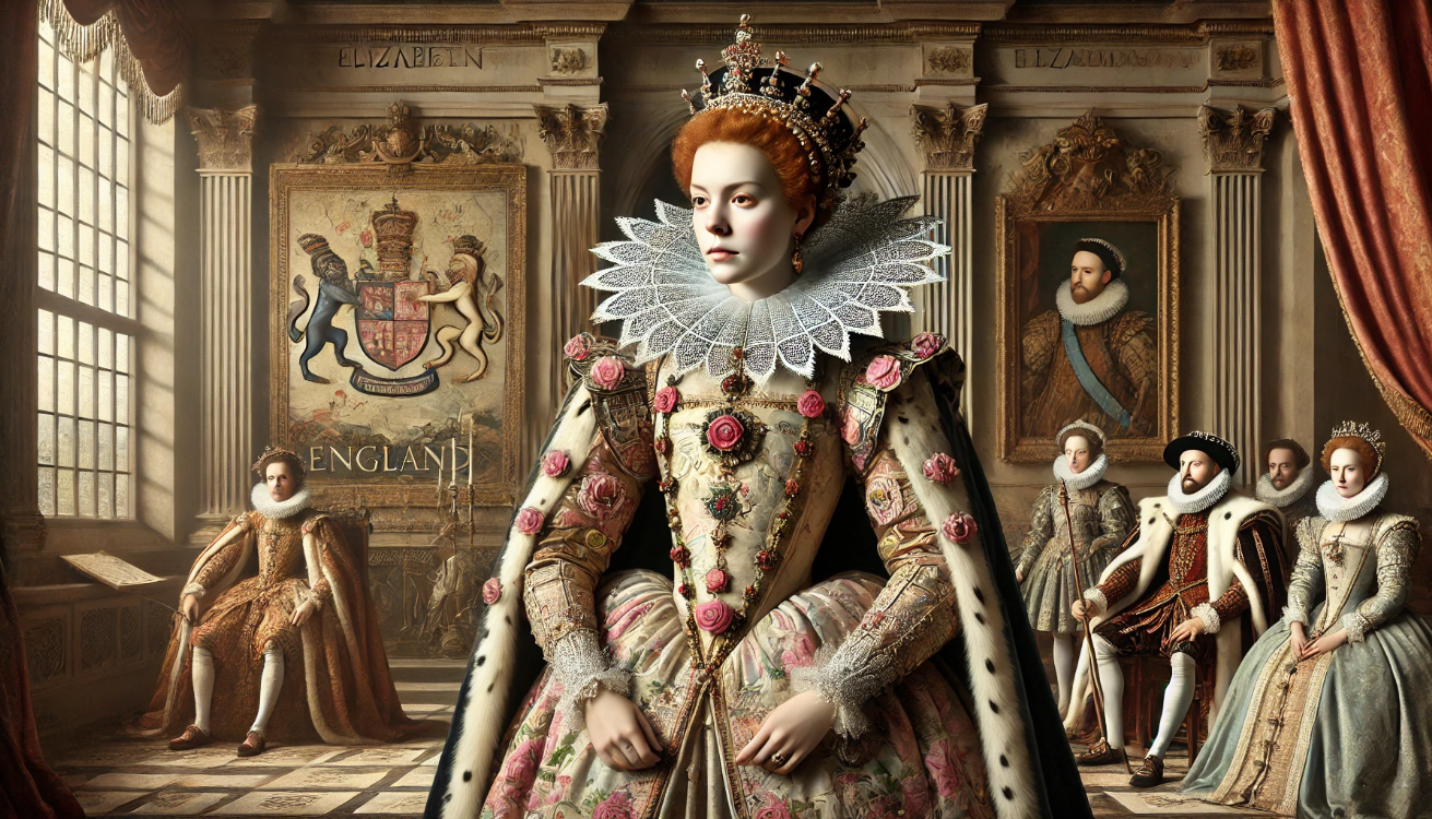 Queen in royal court.