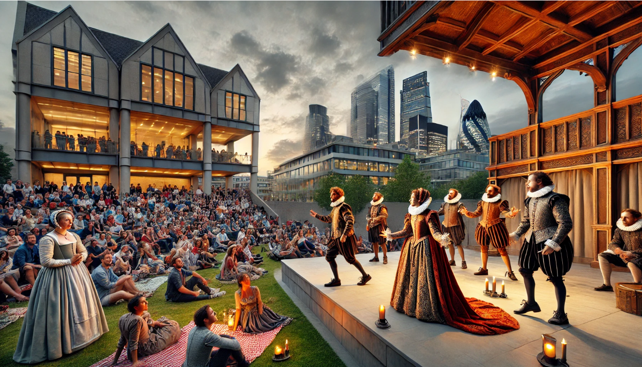 "Shakespearean play outdoor performance"
