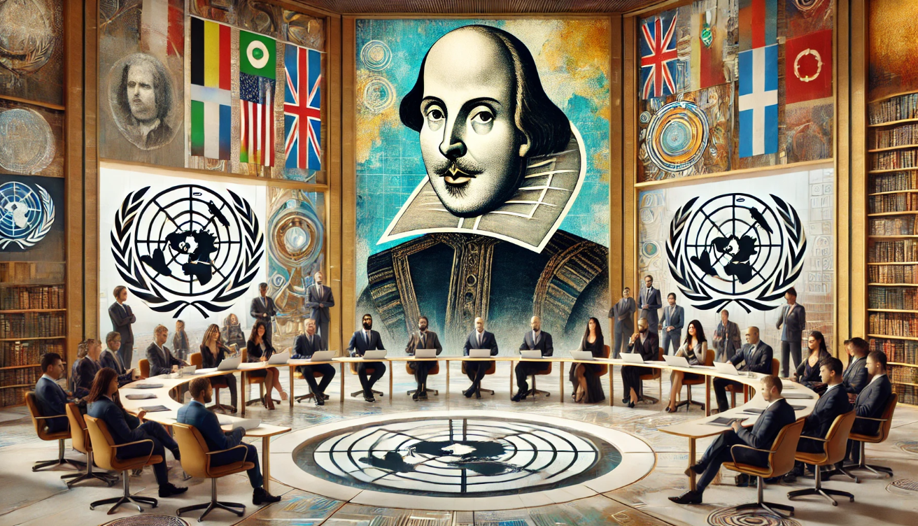 "Global leaders in meeting"