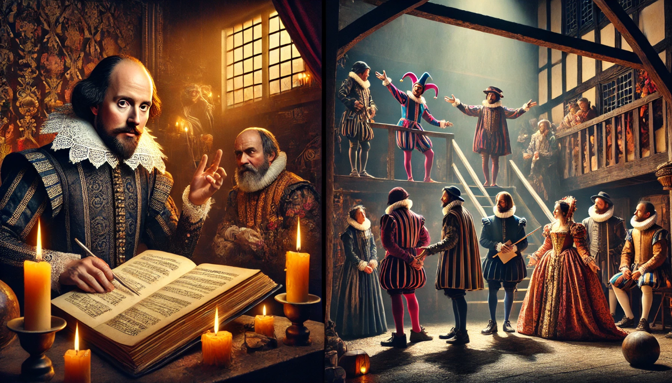 Shakespeare writing and performance