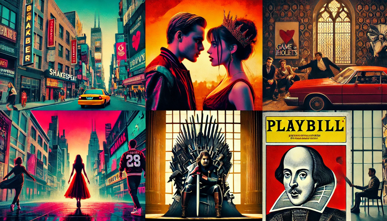 Shakespeare modern art collage