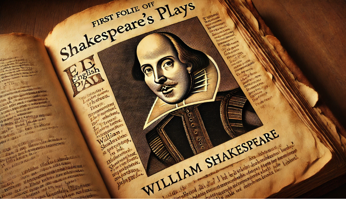 Shakespeare vintage book display