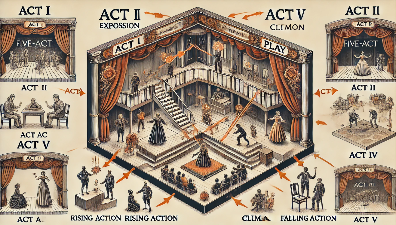 "Five-act play structure"