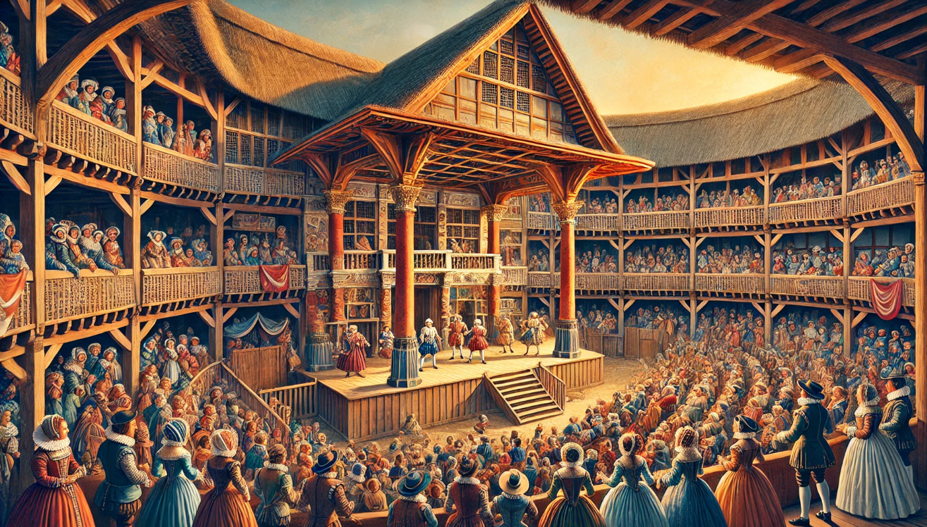 Renaissance theater with audience