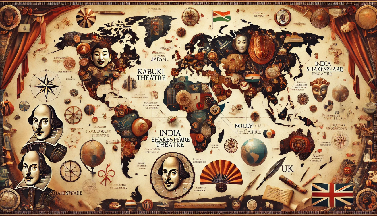 Global Shakespeare influence map

