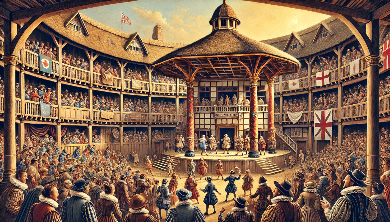 Elizabethan Globe Theatre performance

