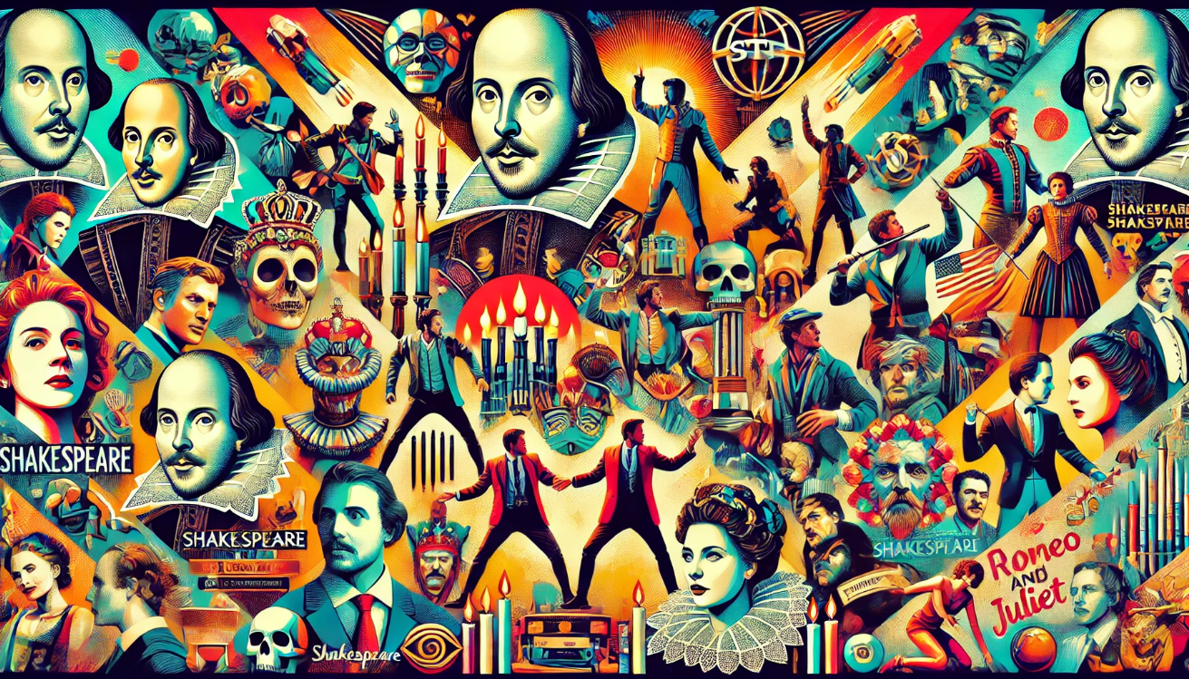 Shakespeare adaptations cultural collage

