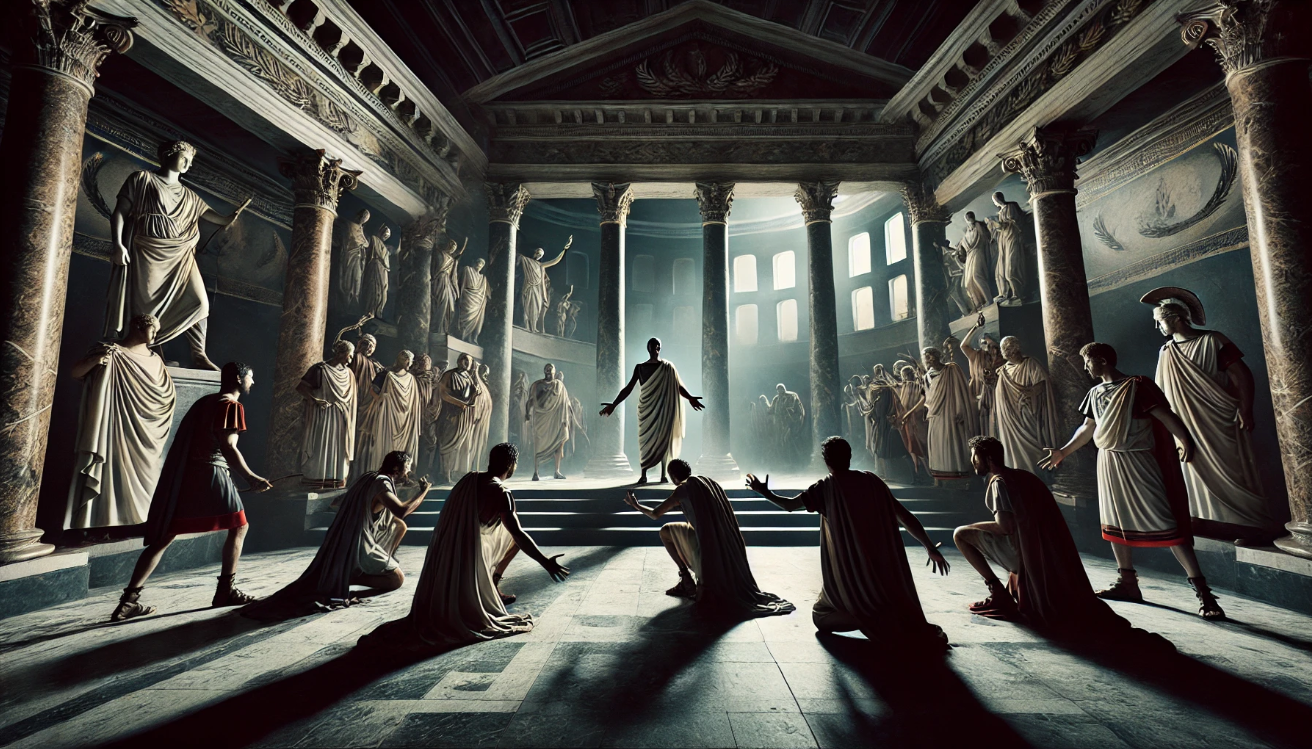 Symbolic Julius Caesar betrayal

