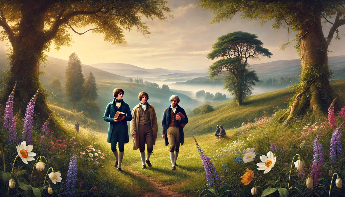Romantic poets honoring Shakespeare

