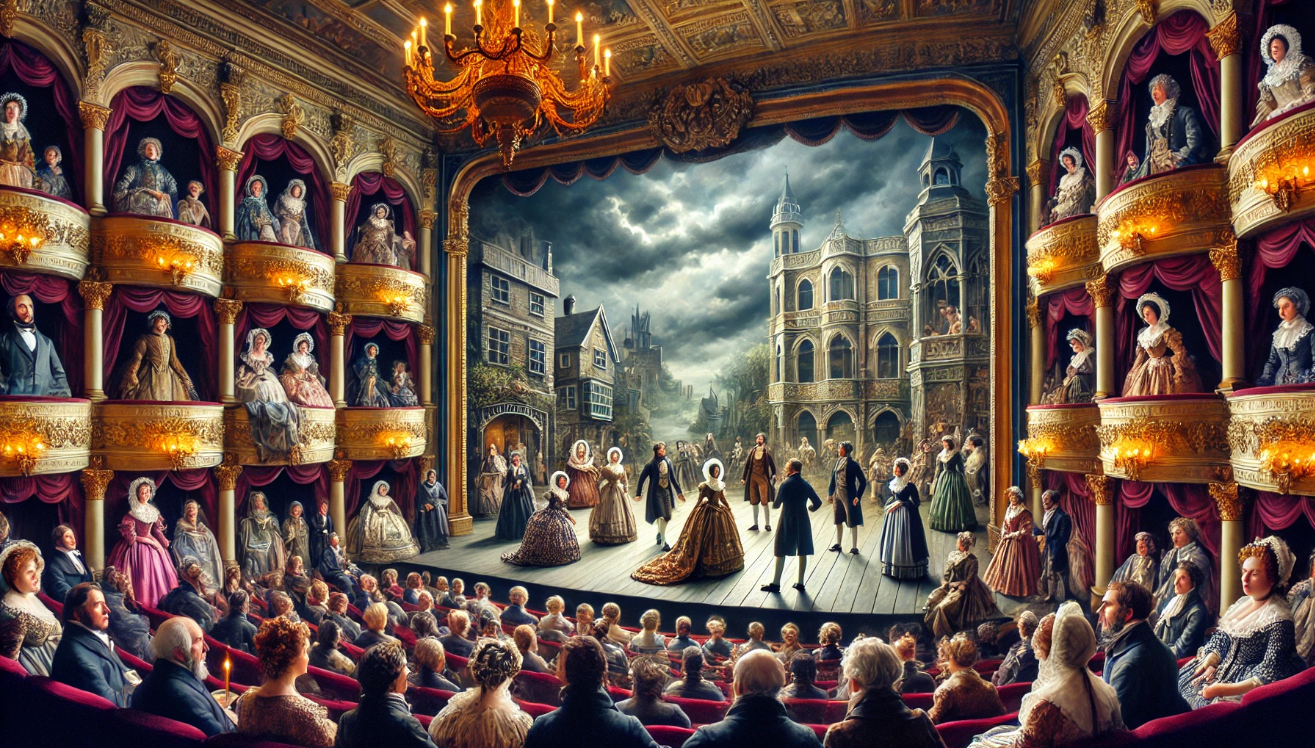 Victorian melodrama theatre performance

