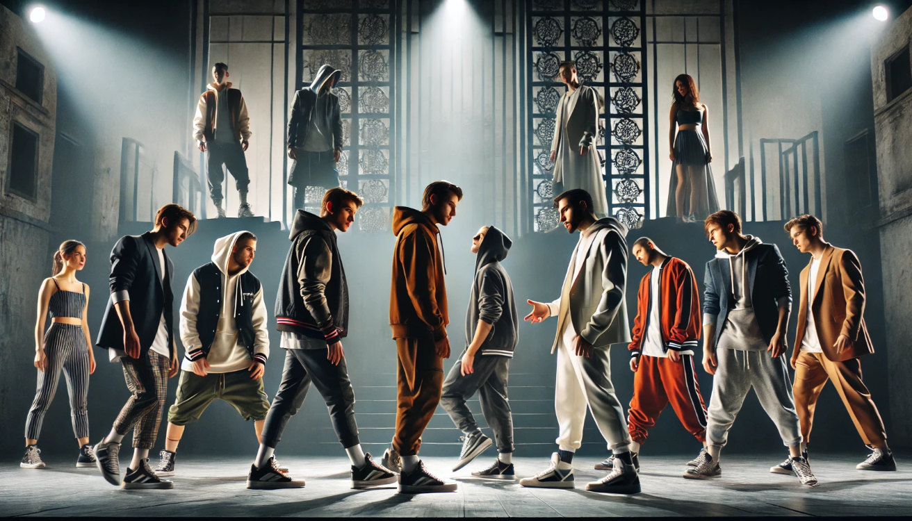 Modern Shakespeare stage performance 