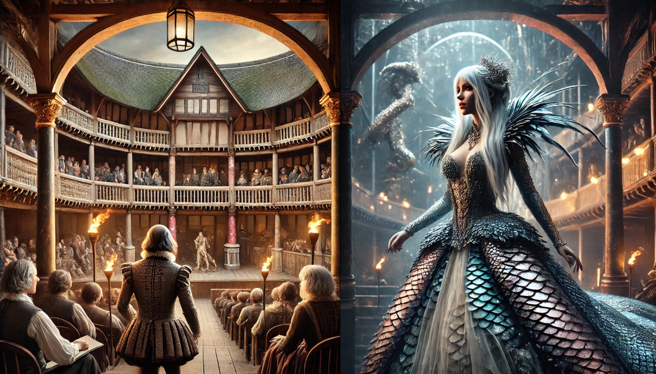 "Shakespeare meets fantasy queen"

