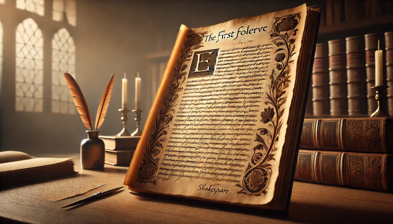 "First Folio historic page"

