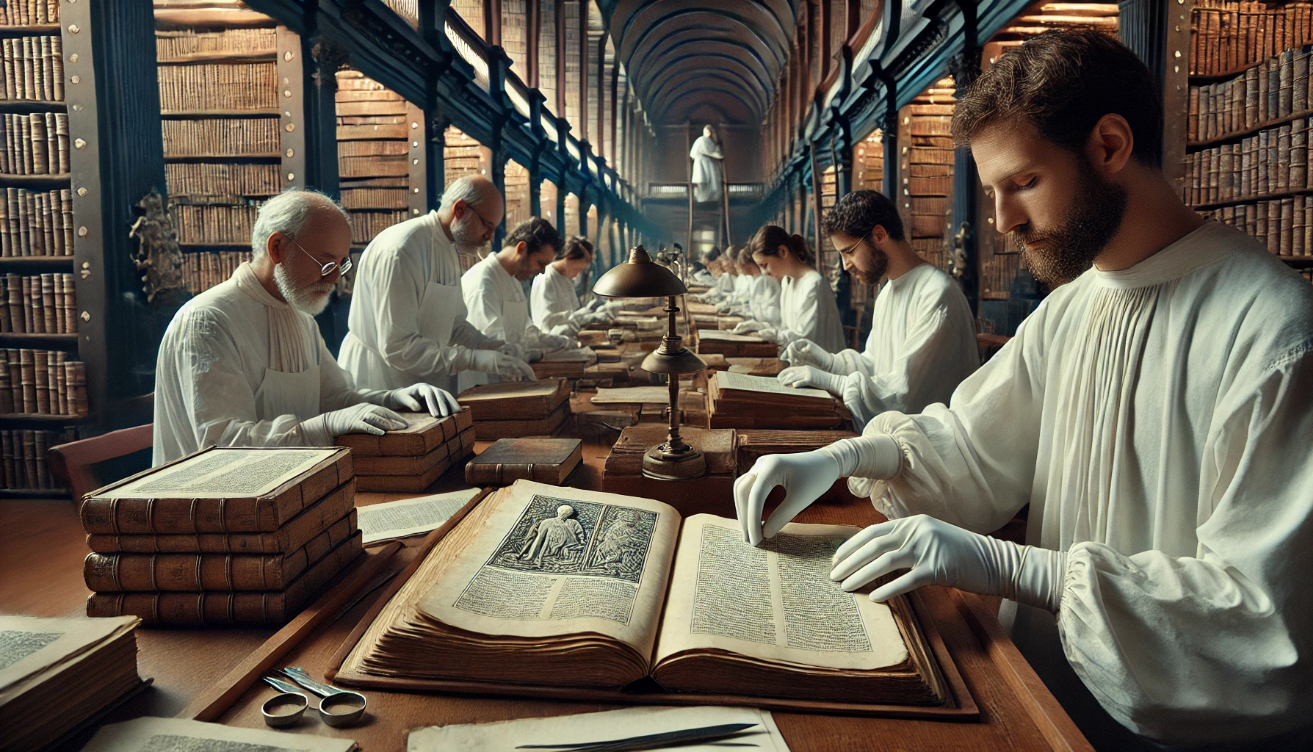 "Scholars preserving Shakespeare text"

