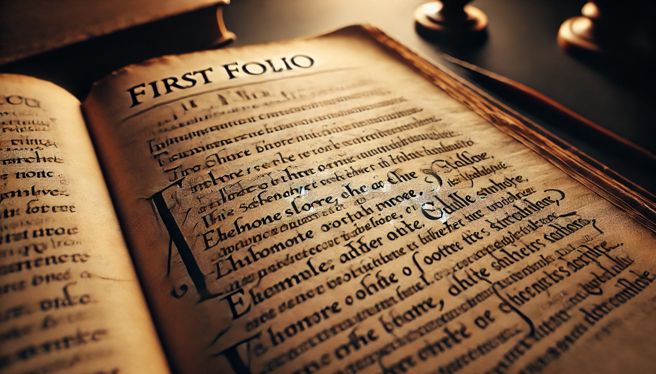 "First Folio poetic detail"

