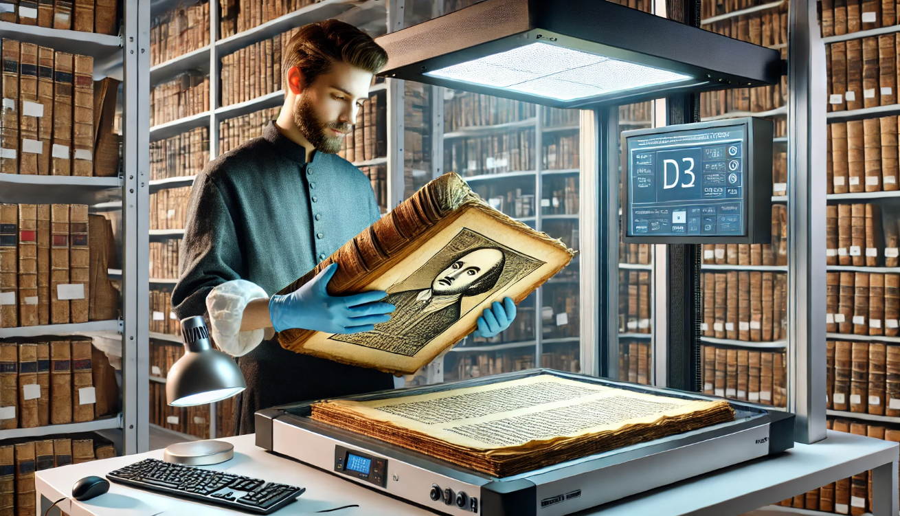 "Digitizing ancient Shakespeare text"

