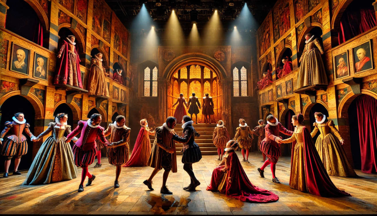 "Shakespeare stage drama moment" 